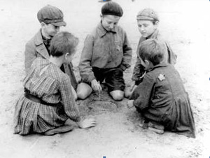 Children play in Kovno ghetto, Lithuania