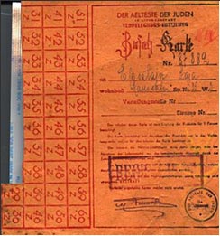 A bread coupon from Lodz Ghetto, Poland