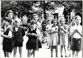 Children Wear the Yellow Star, Theresienstadt, Czechoslovakia.