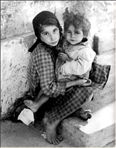 Two girls in the Aryan side, Crakow, Poland. 