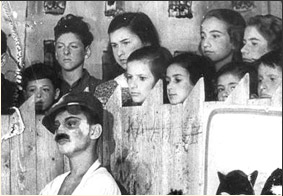 Children performing the play “Brundibar” in the Theresienstadt Ghetto, Czechoslovakia, 1944 