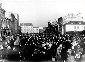 Der Platz im Warschauer Ghetto, Polen