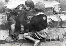 Children Playing in the Street, Lodz, Poland